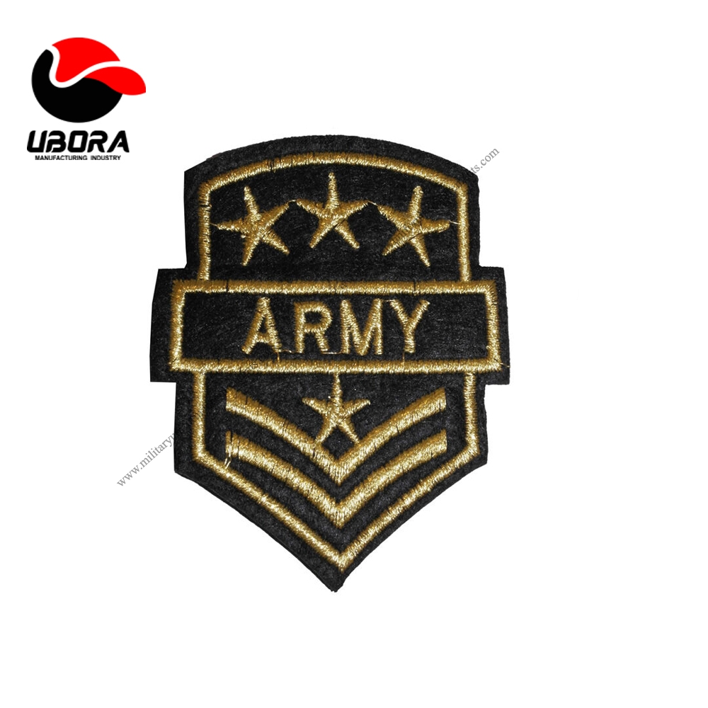 chevron star Sew On Embroidered Patch Applique Embroidery Motif customized Army Dress Uniform 